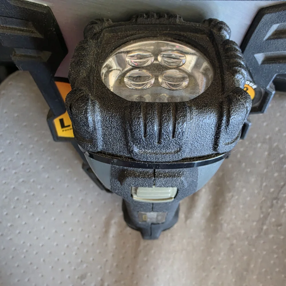 Hard Case Professional Black LED Flashlight